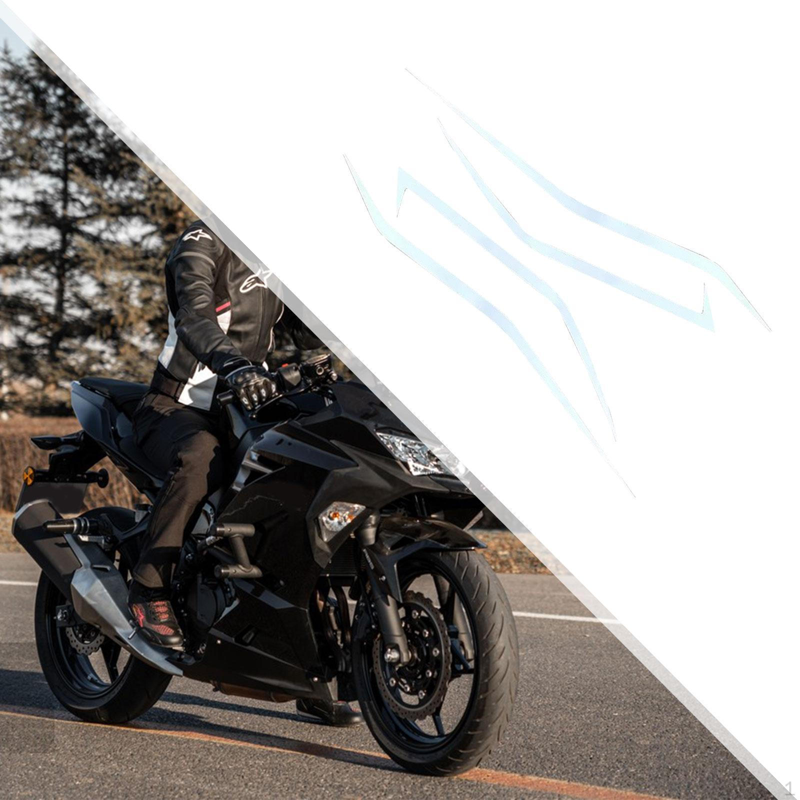 

Наклейка на мотоцикл, наклейка на переднюю фару электромобиля, виниловая полоса для автомобиля, наклейки для Reflective Silver