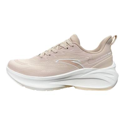 Cloud Tracking Round Toe Lace-Up Shock Absorbing Wear-Resistant Low-Top Running Shoes Women Sneaker Pink 122415522-2