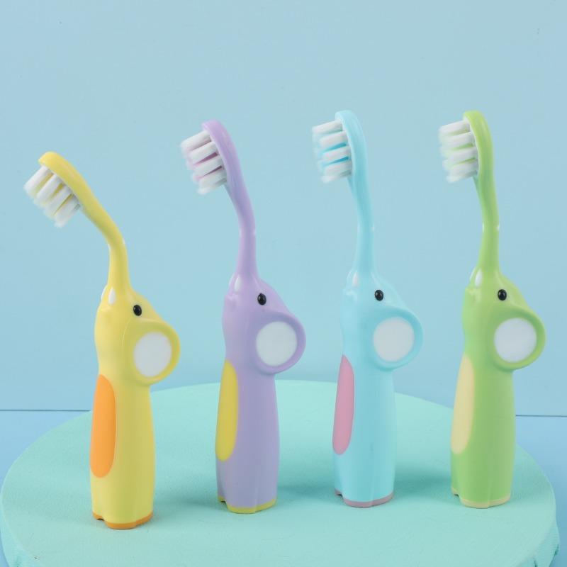 Children's Toothbrush with 2 Thin Soft Brush Heads Smart Toothbrush for Kids Aged 3-12