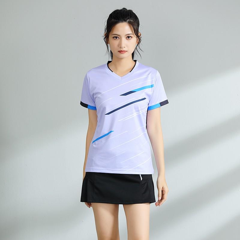 Quick Dry Badminton Shirt Shorts Set Men Women Tennis Table Volleyball Training Competition
