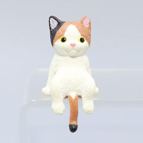 Car Ornament Lightweight Mini Cat Figurine Computer Monitor Office Desk Decoration Car Dashboard Accessories