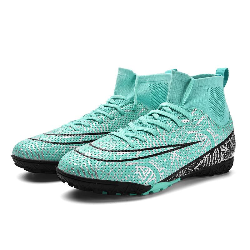 Special High-Top Football Shoes Tf Broken Nails Artificial Turf Ag Nails Boys And Girls Teenagers Student Training Shoes