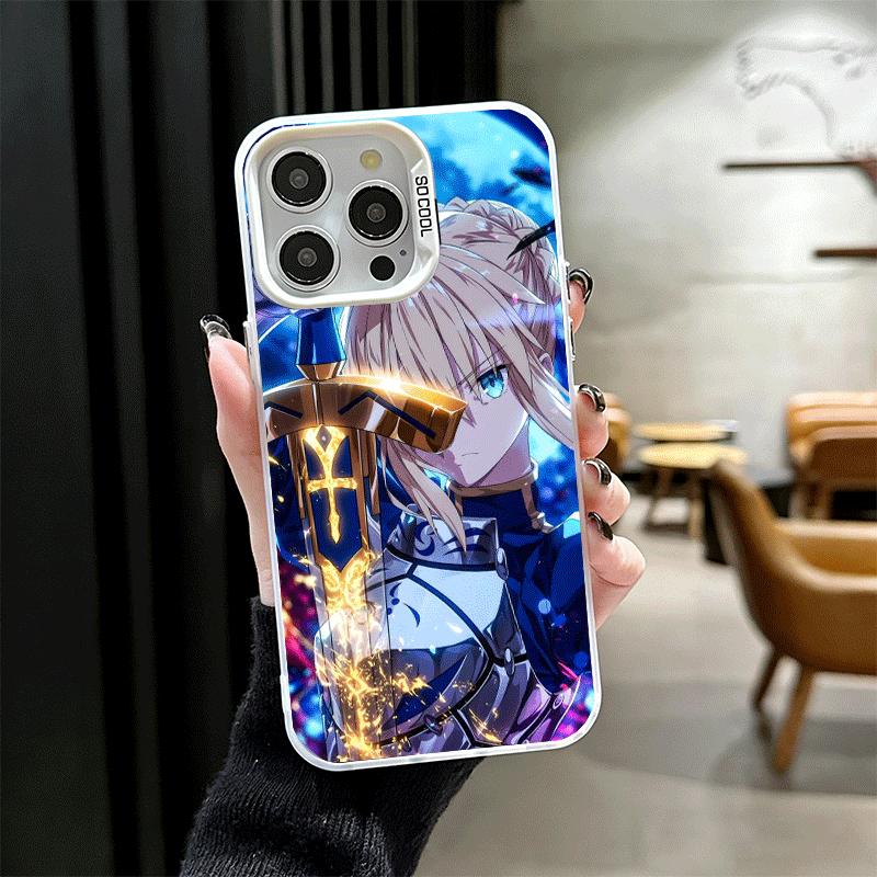Fate Zero Stay Night Saber Soft Phone Case for iPhone 15 16 17 Pro Max 17Air 16E 14 Plus 13 12 Mini Shockproof Cover Back Shell