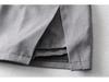 Summer 2024 High-Waist A-Line Midi Skirt with Slit - Women's Slimming, Anti-Exposure Bodycon Design
