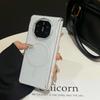 Applicable to Huawei MateX6 ice mist central axis mobile phone case XFold5 fine ring magnetic attraction FindN6 ultra-thin magicV6