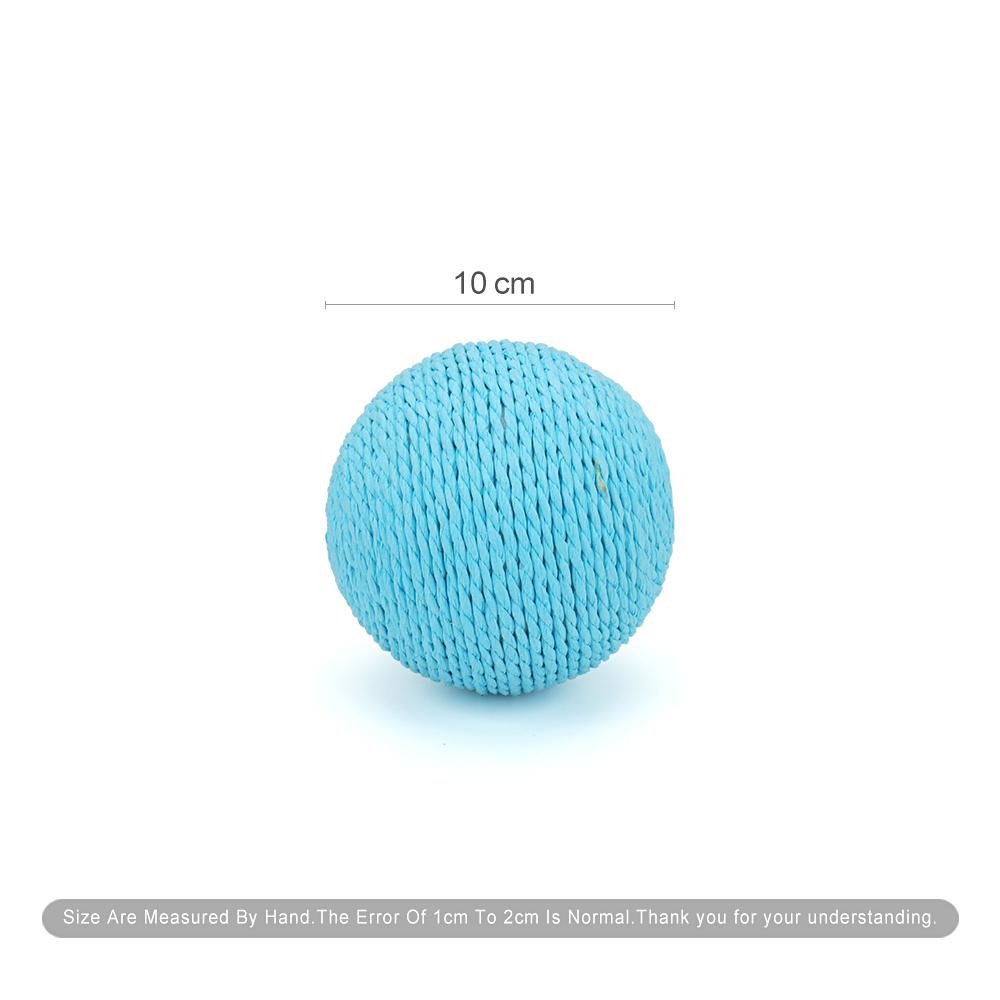 10cm Paper Rope Cat Toy Bite Kitten Interactive Chew Scratching Toys Funny Cat Scratcher Pet Supplies