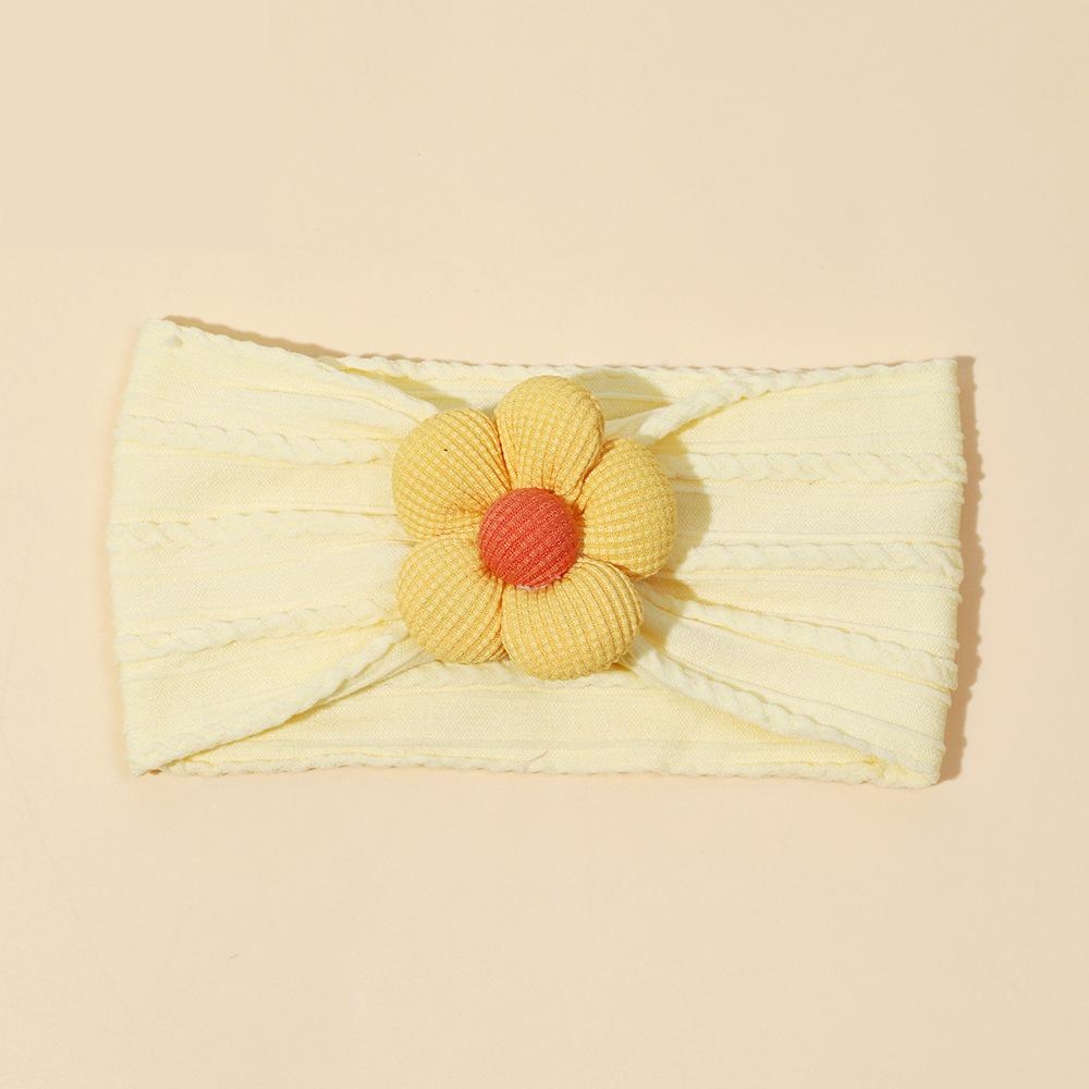 1 szt. Miękki nylonowy szalik odpowiedni dla noworodka dziewczynka kwiatowa opaska na głowę elastyczna opaska do włosów Turban dziecięce akcesoria do włosów