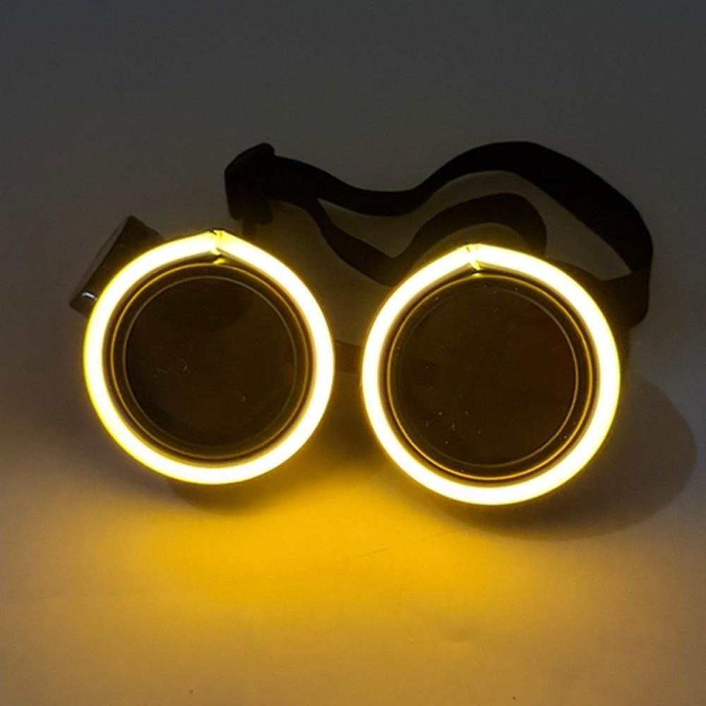 Round LED Glowing Glasses Wireless Novelty Party Glasses Fashion Light Up Glasses  Carnival Party