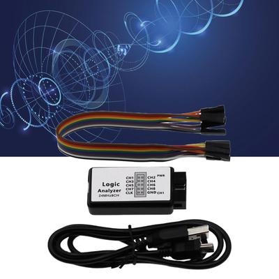 Analizatory Logiczne USB Urządzenie Miniaturowe Cyfrowe Kieszonkowe 8 Kanałów Wejściowych Pamięć do 24MHz Częstotliwość Próbkowania do Testowania