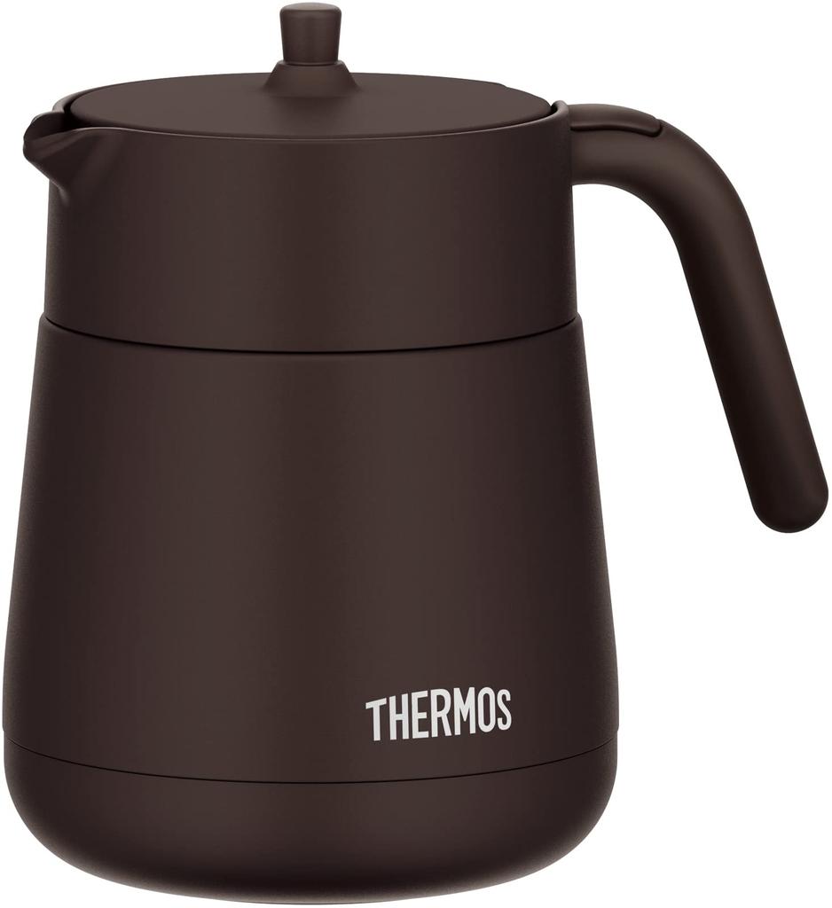 Thermos Vakuumisolierte Teekanne mit Sieb 700ml Braun TTE-700 BW