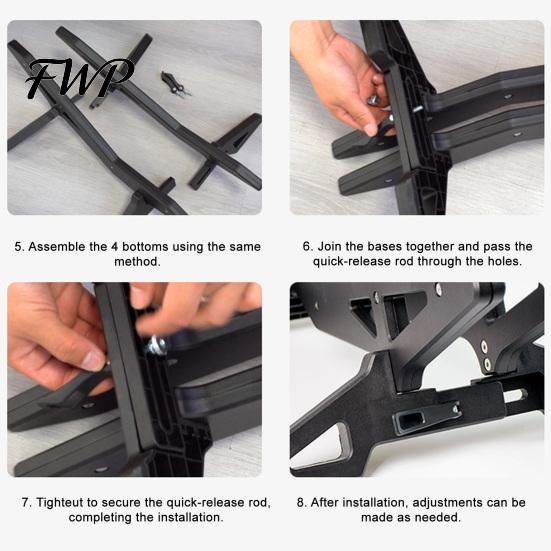 Indoor Outdoor Bike Rack Adjustable Parking Stand Heavy Duty Garage MTB Mountain Portable Road Bicycle Display Floor Fits 16-29-Inch Bicycles