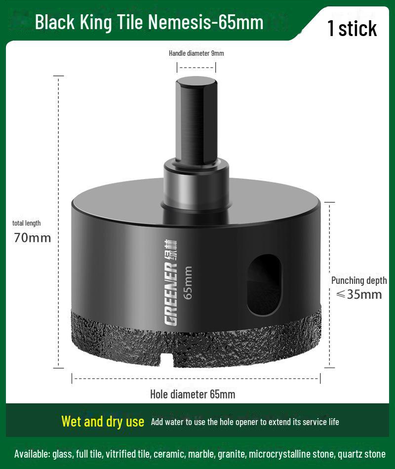 Burghiu pentru plăci ceramice Green Forest pentru sticlă și marmură