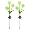 Solar-Powered Dandelion LED Garden Light Warm/colorful 3 Heads Dandelion Head Light for Garden Lawn Patio Pathway, Festive Outdoor Lighting Decor