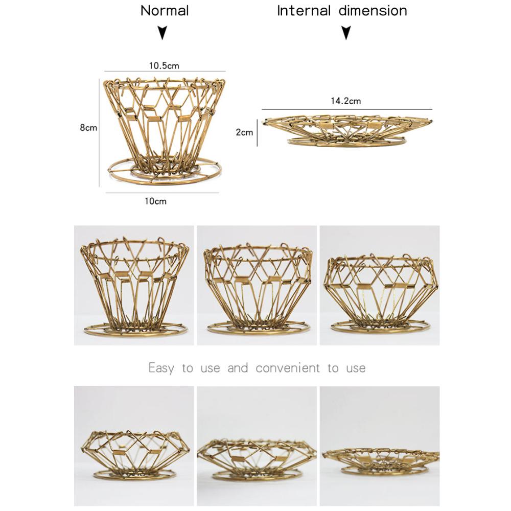 Kaffeetropfer, faltbarer Kaffeefilter im V60-Stil, Kaffeetropffilterbecher, wiederverwendbar, papierlos, zum Übergießen