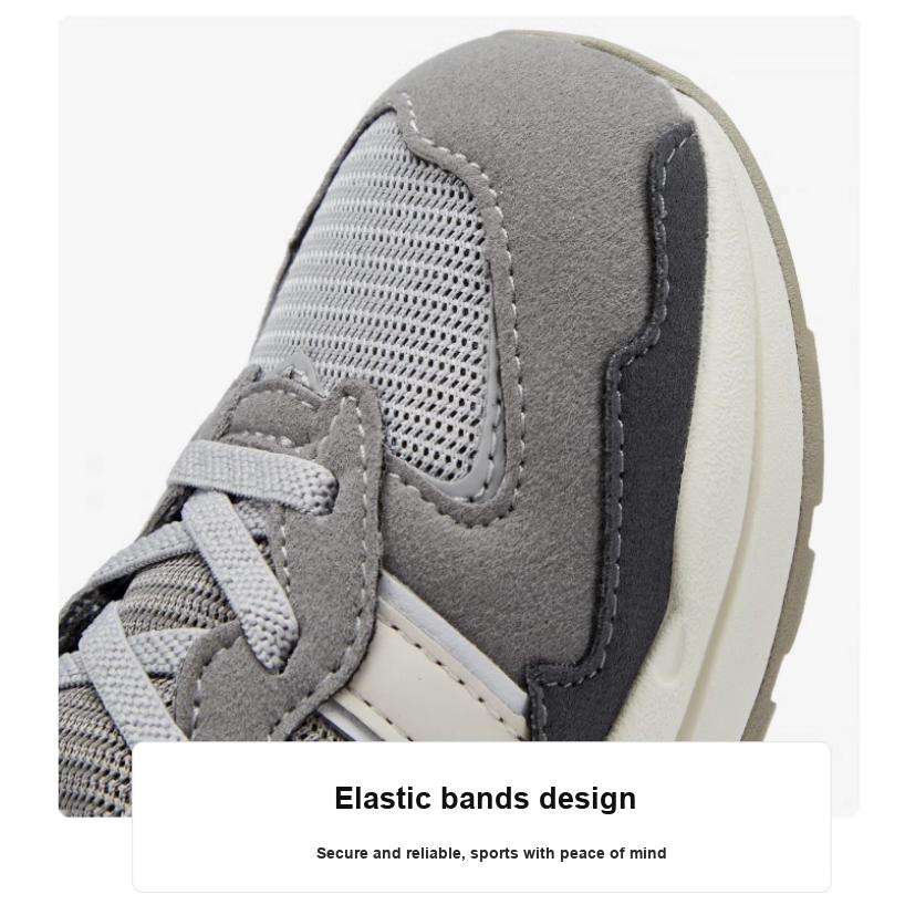 New Balance 57/40 Bungee Toddler Castlerock Moonbeam Baby Sneakers Grey IV5740RT