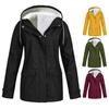 Windproof Sherpa Lined Fleece Hoodie Jacket for Women Cozy Zip Up Hooded Coat Outdoor Hiking Climbing