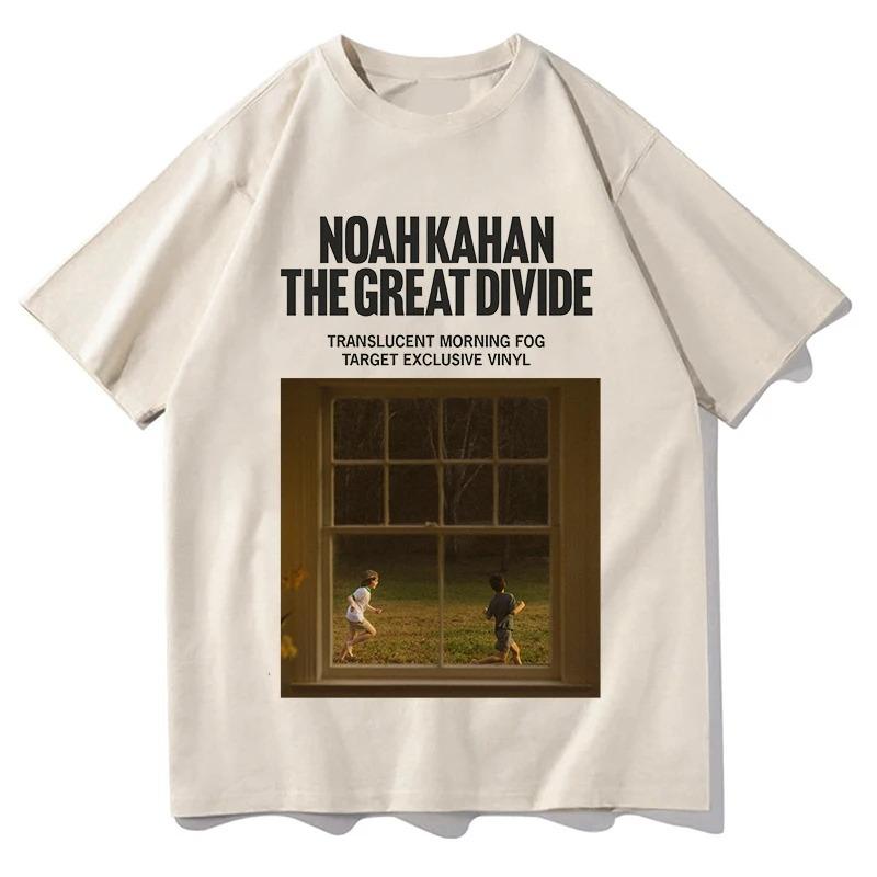 

2026 Noah Kahan The Great Divide Tshirt Vintage Casual Streetwear Fashion Unisex Pure Cotton Tees Graphic Short Sleeve Fan Gifts 4XL