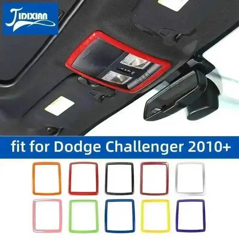 JIDIXIAN Car Reading Light Lamp Decoration Frame Cover Fit for Dodge Challenger 2010-2026 Car Interior Accessories