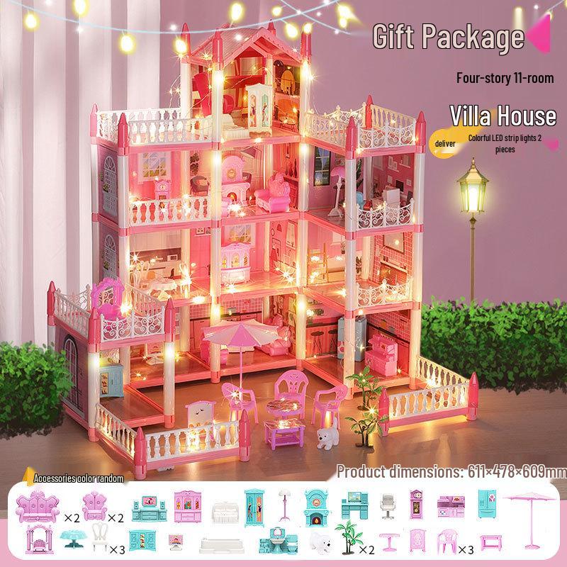 Princess Castle Dollhouse: Interactive Educational Toy for Girls