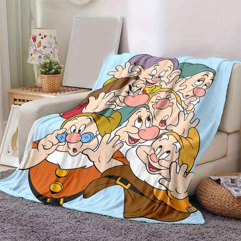 1pc, Home Decor: Seven Dwarfs Flannel Blanket Perfect Gift for Bedroom, Living Room, Travel, Camping, Car