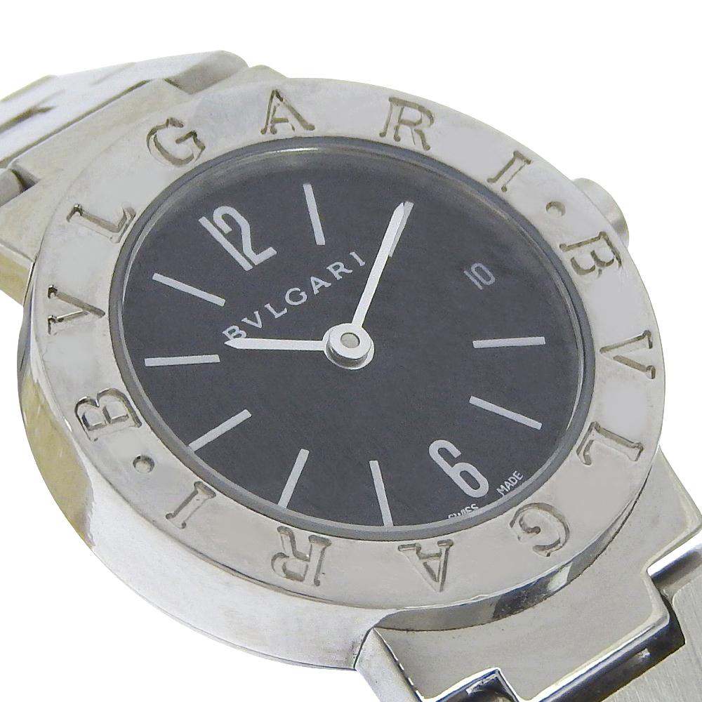BVLGARI Bvlgari Bvlgari Watches BB23Stainless Steel blackDial Stainless Steel Quartz Analog display Women Used