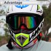 RATCHROLL Motorcycle Goggles, Dustproof, Windproof, Wide View, UV Protection, Helmet Compatible, For Outdoor Sports,