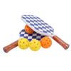 Fiberglass Ball Paddles Set Professional Portable Fiberglass Ball Rackets with Storage Bag for Beginners