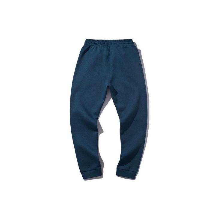 Li Ning Wade Series Gestrickte Lässige Sportliche Lange Hose Herrenhose Blau AKLQ157-2