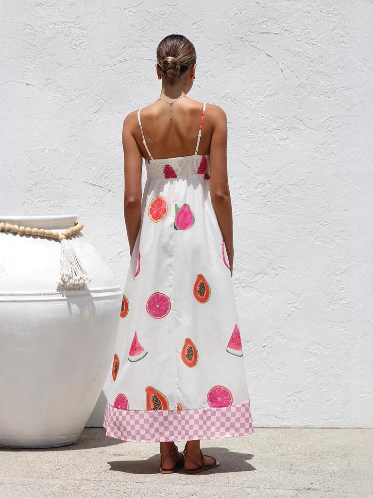 2025 Casual Holiday Spaghetti Strap Maxi Dress