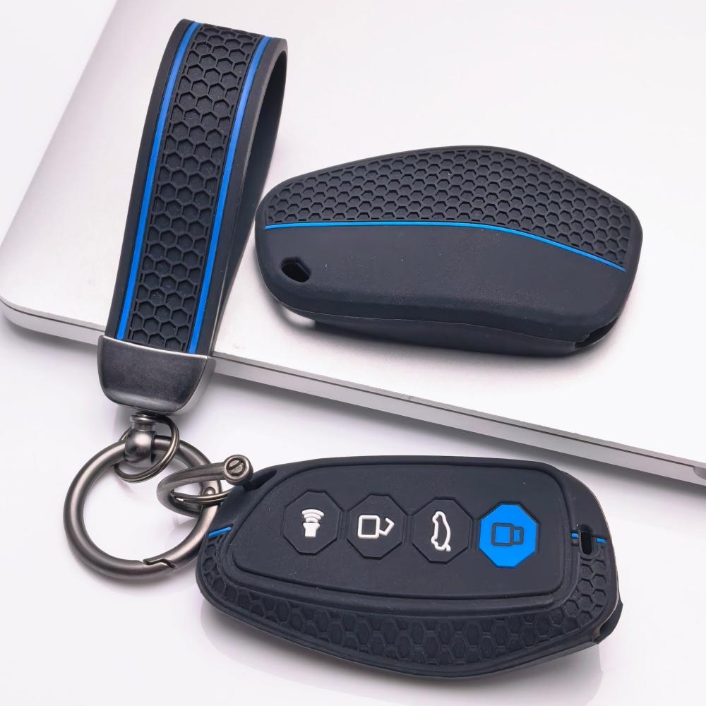 Schlüsselanhängerhülle für Haval H6 Jolion Dargo M6 mit Schlüsselring Kratzfeste Oberfläche Stoßfeste Struktur Weiche Grifftextur Einfaches Installationsdesign