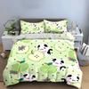 "Playful Cats and Apples Theme Printed Bedding Set" Exquisite Three-piece Bedding Set Gift for Kids and Adults