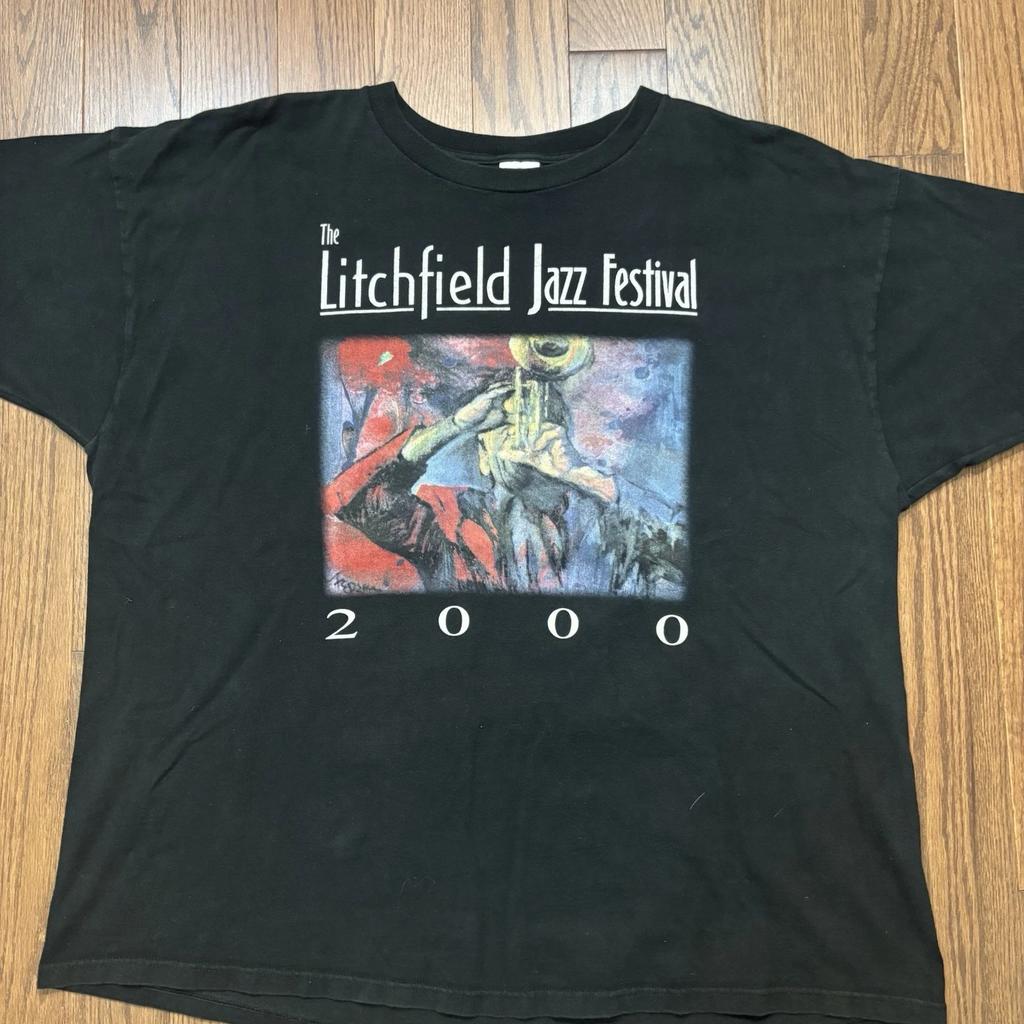 Vintage Y2K Ray Charles Band T Shirt Jazz Festival Black Music Tee Men’s 2XL