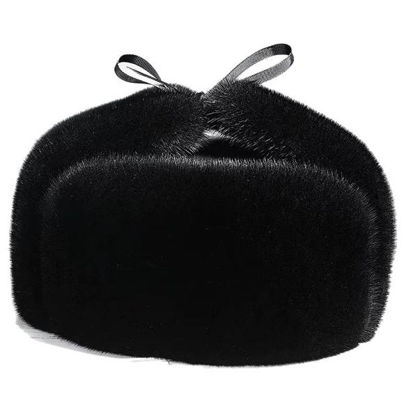 WTEMPO Men's Women's Outdoor Soft Faux Fur Ear Protection Hats for Hiking Skiing Walking Autumn Winter Windproof Cold-proof Warm Plush Bomber Hats