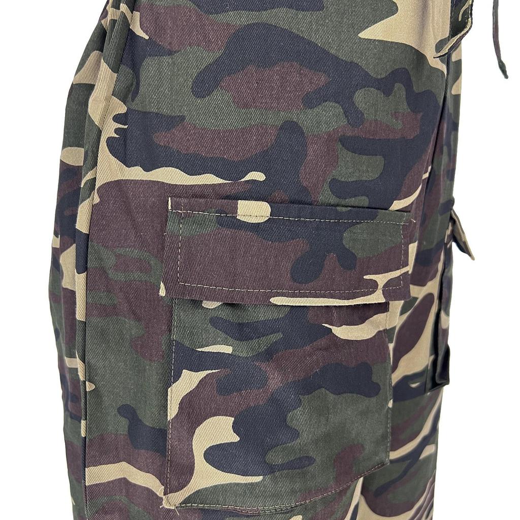 Women's Casual Loose Camouflage Workwear Jumpsuit Overalls