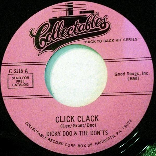 7inch Record DICKY DOO & THE DON'TS - Click Clack / Nee Nee Na Na Nu Nu C3116 COLLECTABLES US Rock Used