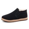 Winter cotton shoes men's thickened sheep wool shoes middle help warm non-slip one-pedal velvet cotton boots