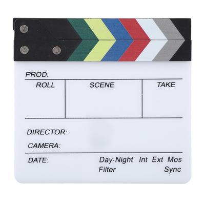 Film Alkış Tahtası Yönetmen Film Alkış Tahtası Alkış Tahtası Dekorasyon İçin Fotoğraf Sahnesi 20x19.5cm /