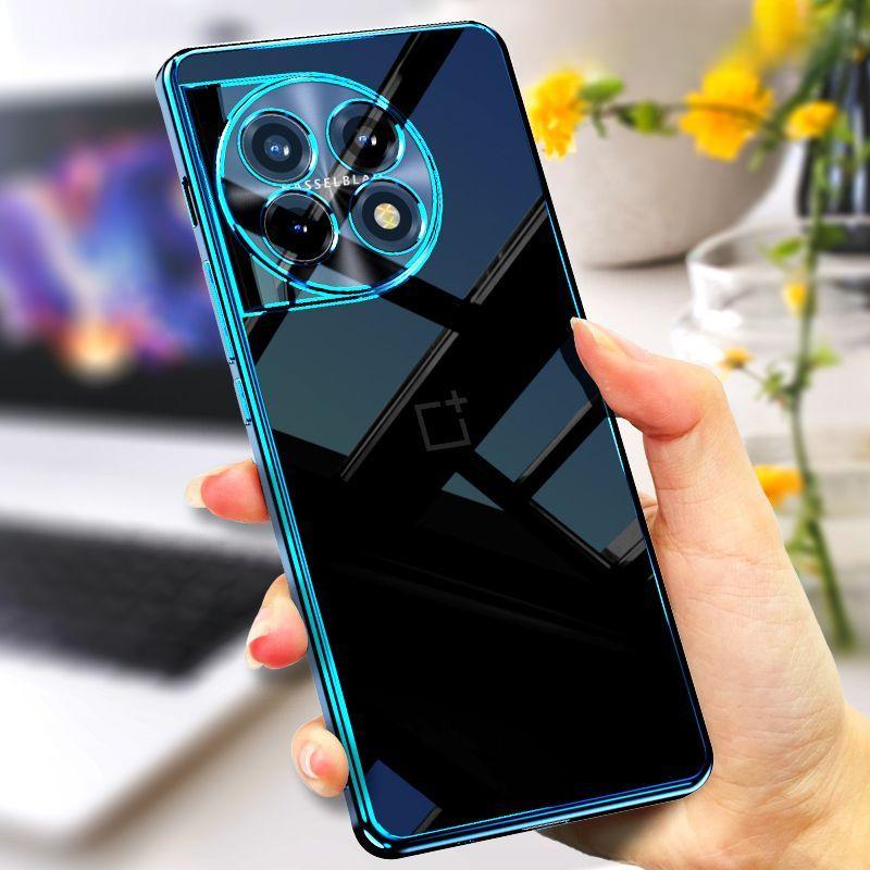 For OnePlus Ace 3 Pro Electroplating Phone Case For One Plus 1+ Ace3 Ace3Pro Lens All-inclusive Silicone Soft Shell Cover