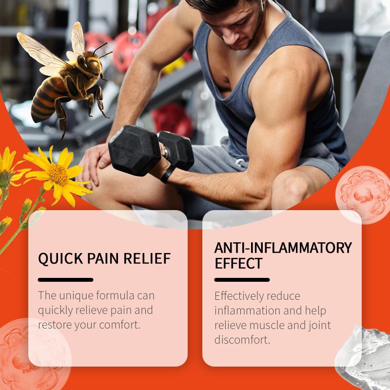 Bee Venom Joint Relief Gel Knee Joint Recovery Soothing Massage Promotes Blood Circulation Speeds Up Healing For Daily Pain Care