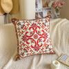 1PC Plant Flower Pattern Polyester Cushion Cover, Pillow Cover, Room Decor, Bedroom Decor, Sofa Decor, Collectible Buildings Accessories