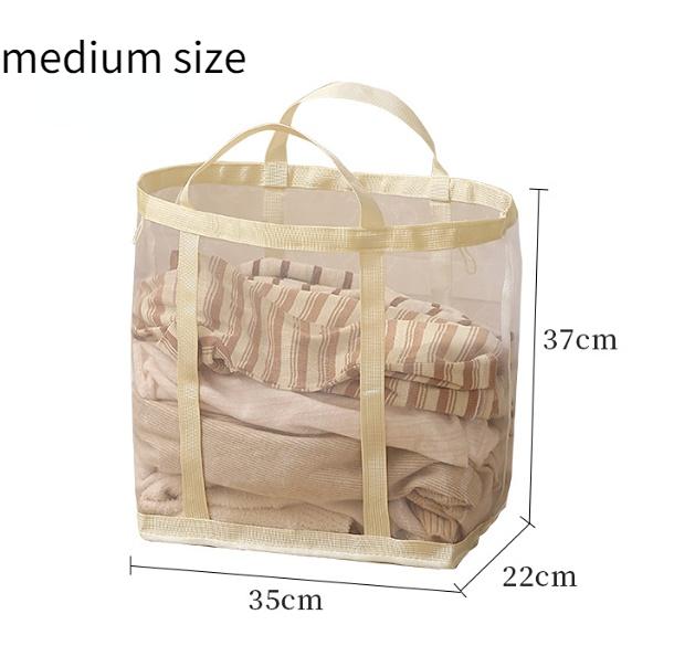 Laundry Hamper for Dorms & Homes Foldable Large-Capacity Mesh Laundry Basket For Dirty Clothes, Socks, and Underwear Storage