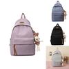 Casual Nylon Student Backpack With Pouch For High School And College Students