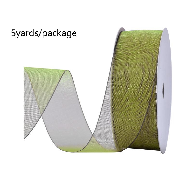 5 Yards Sheer Chiffon Ribbon Suitable for Gift Wrapping, Wedding Decor, Home Decor, Girl Hair Accessories Handmade DIY