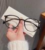 Fashion Portable Reading Glasses Oval Man Presbyopia Eyeglasses Blue Light Blocking Glasses Oversized Frame Woman Eyewear