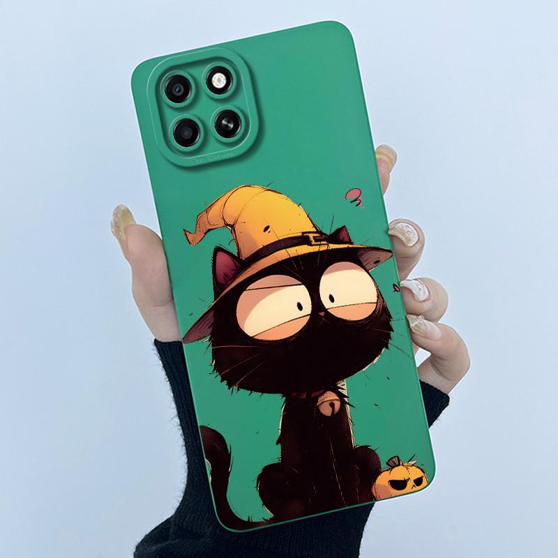 For Infinix Smart 6 HD Case Lovely Cat Cartoon Flower Liquid Silicone Soft TPU Shockproof Back Cover Smart6 HD X6512 Phone Case