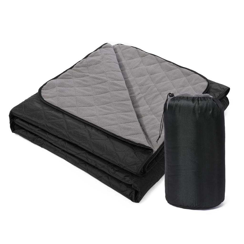 Campingdecke Wasserabweisend Gesteppt Fleece Stadiondecke für Outdoor Camping Picknick Park