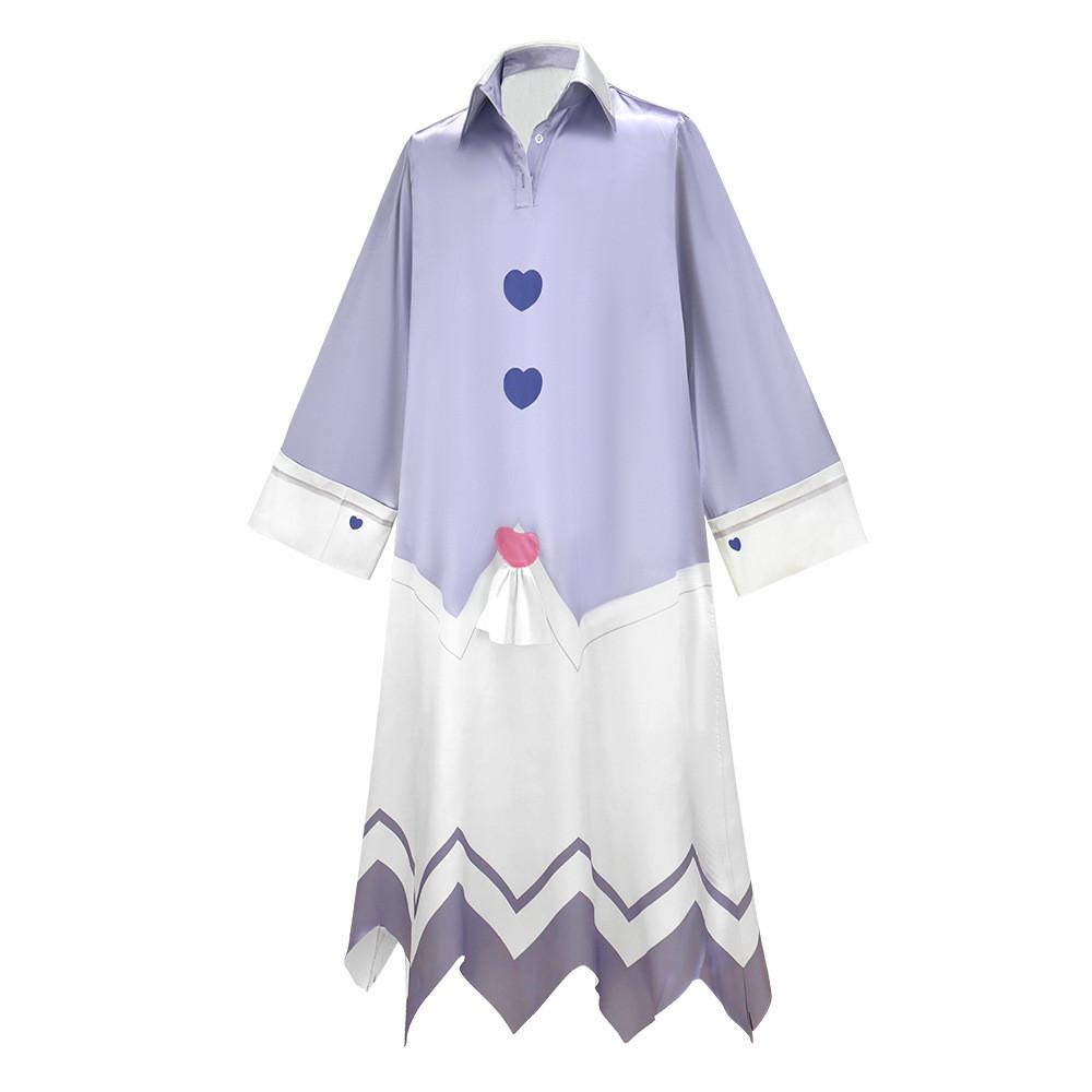 Hazbin Hostel Adam The Exorcist Cosplay Costume With Blue Pajamas For Anime Role Play Fans