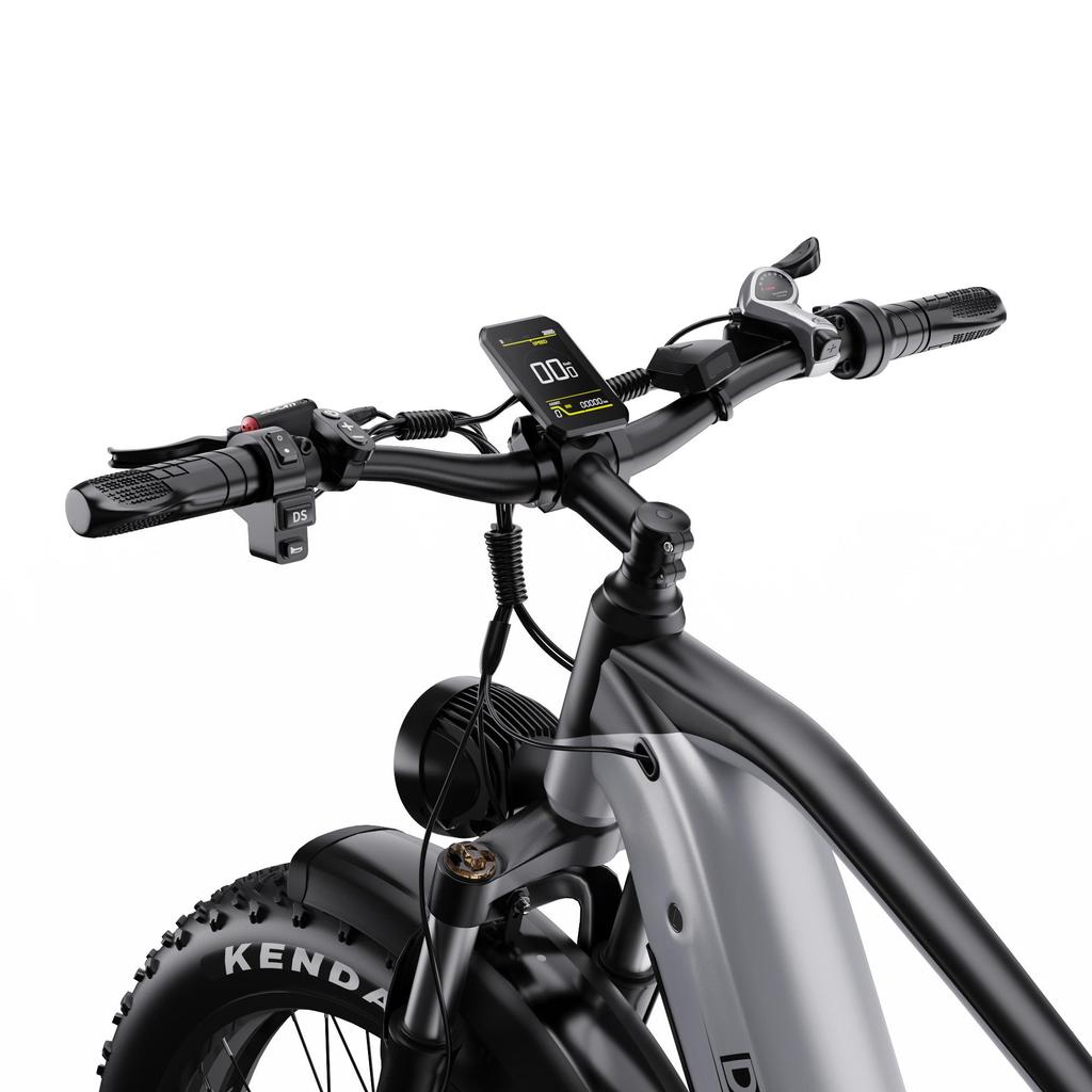 DUOTTS Elektrické kolo F26: Motor 750 W, dojezd 120 km, 26" tlusté pneumatiky, vodotěsnost IPX5, stoupavost 55° (Shimano 7-Speed)