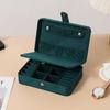 Plush Velvet Jewelry Box Small Travel Jewelry Case Organizer Portable Mini Display Storage Box for Rings Earrings Necklaces