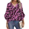 Blouses For Women Dressy Casual 3/4 Length Sleeve Womens Tops V Neck Tshirts Shirts With Flared Sleeve